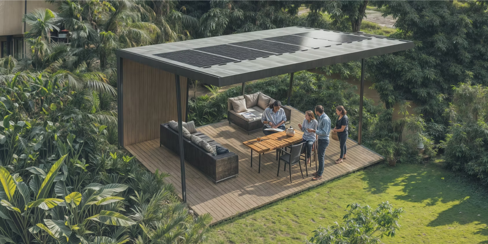 Takazuri solar gazebo